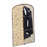 Kuber Industries Half Transparent Non Woven Men's Coat Blazer Suit Cover (Brown) -CTKTC041421